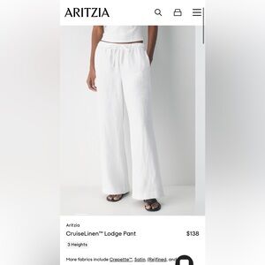 aritzia linen pants